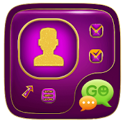 Purple and Gold SMS Theme  Icon