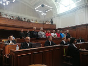 Nafiz Modack and co-accused in the dock at the high court in Cape Town.