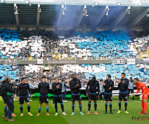 🎥 L'ambiance des grands soirs ! Le magnifique tifo des supporters brugeois pour pousser le Club vers la finale