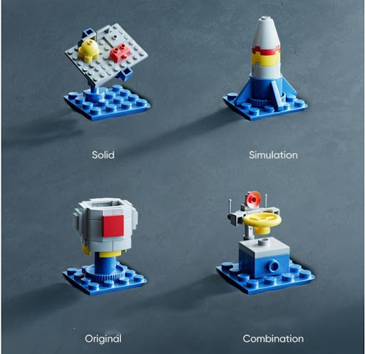 Title 4, Aerospace Building Blocks Rocket Ship Model, Sm...