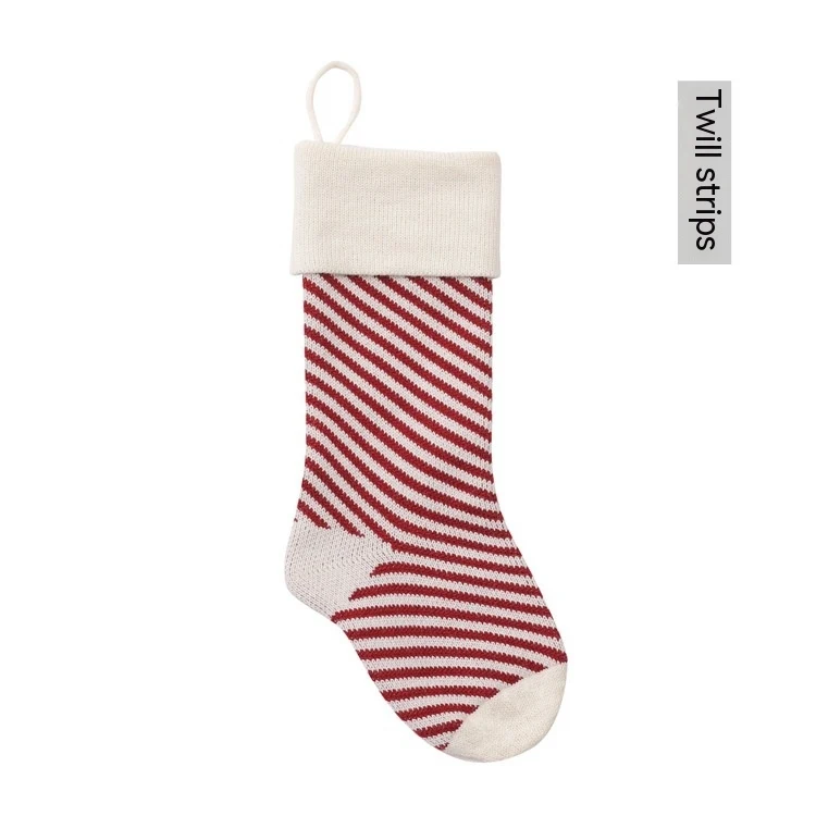 Calcetines de Navidad tejidos Decoración Regalo Diseño festivo Cálidos y acogedores Adornos navideños Perfectos para regalar Ambiente navideño