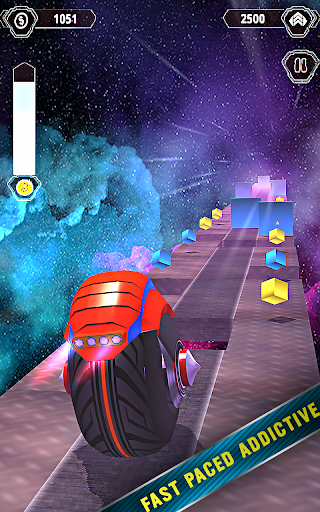 Wheel Rush Galaxy : Endless Dash Racing Game