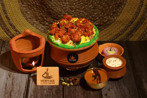 Mushroom 65 Biryani (Claypot)