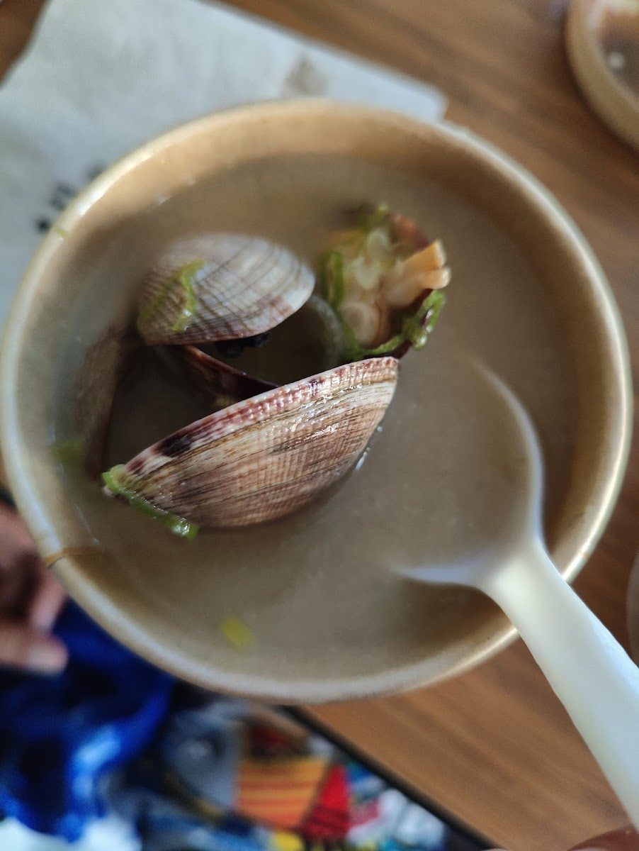 Clams in the Clam Soup