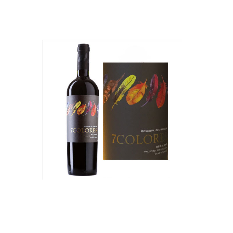 Hộp quà Rượu vang đỏ 7 Colores Red Blend Reserva de Familia – Két Store