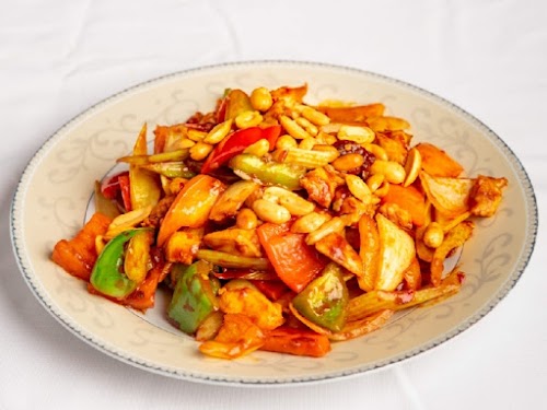 44. Diced Vegetables with Cashew Nuts - Vegetarian