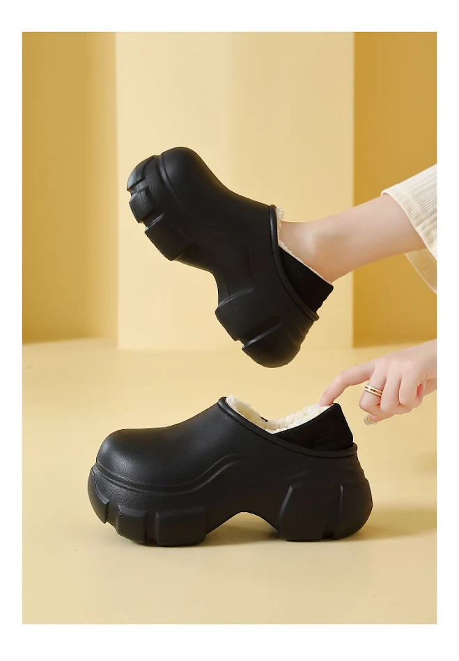 Pantoufles en coton à semelles épaisses pour femmes, usage intérieur et extérieur, parfaites pour la maison, confortables et durables.