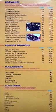 Brownie Point menu 1