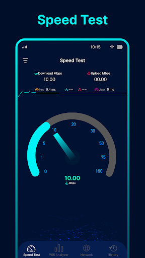 Screenshot Speed Test Wifi Analyzer