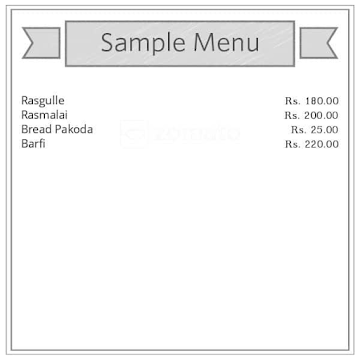 Pandit Ji Sweet Corner menu 