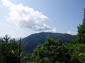 唯一の展望地から雲谷山