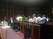 The men convicted of the Glebelands hostel killings in court on Monday.