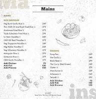 The Wok Fusion menu 2