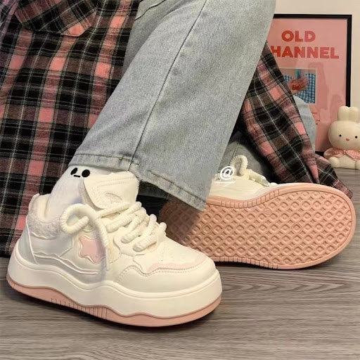 Title 14, White Shoes Womens Platform Sports Board Shoes...