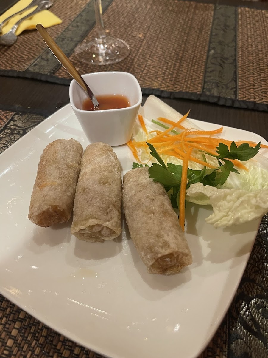 Gluten free vegan spring rolls