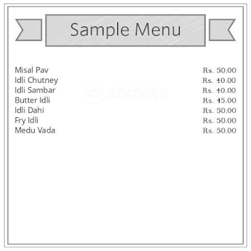 Sarathi Veg Restaurant menu 