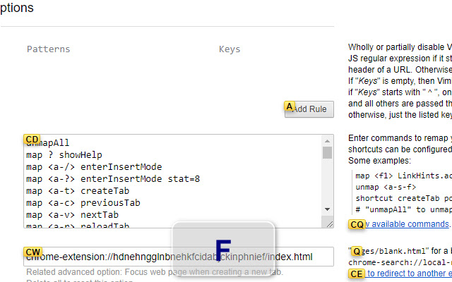 Vimium C - All by Keyboard chrome extension