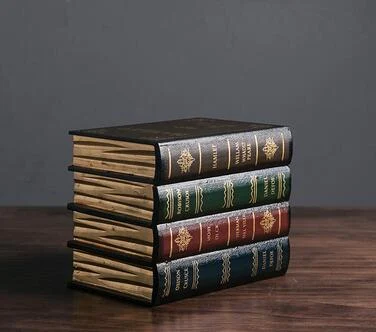 Retro simulation book decoration