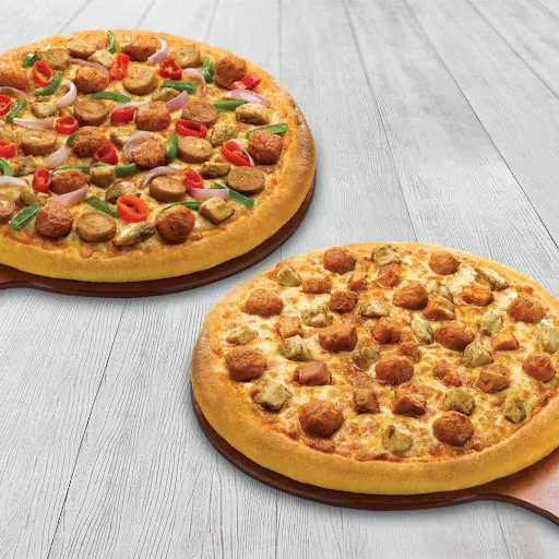 2 Medium Pizzas @ Rs 449 Each