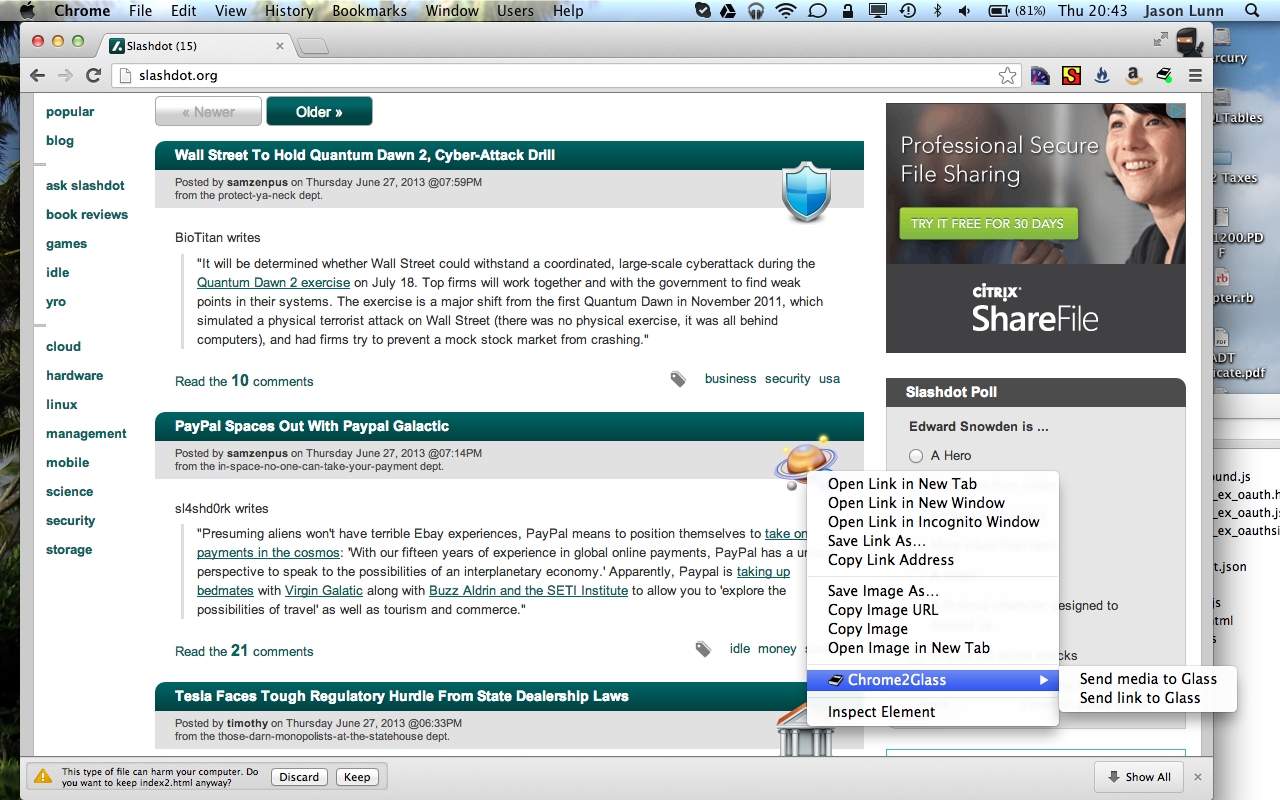 Chrome2Glass Preview image 0