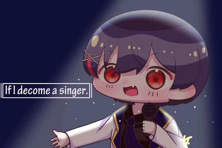 「「If I become a singer」【テラーノベル活動1周年記念】」のメインビジュアル