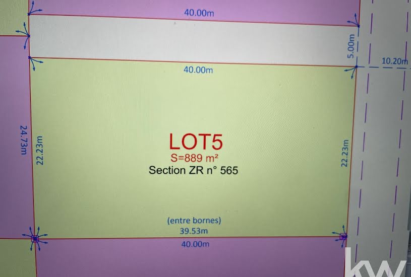  Vente Terrain à bâtir - 889m² à Aiguillon (47190) 