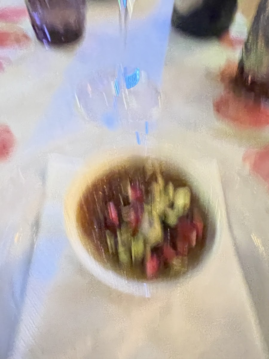 Pistachio crème brulee