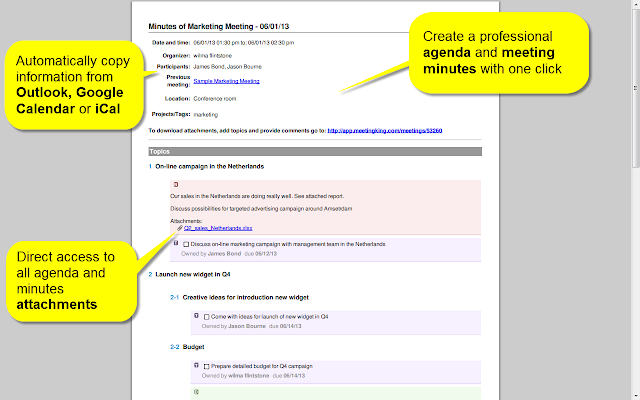 How to write up minutes of meetings