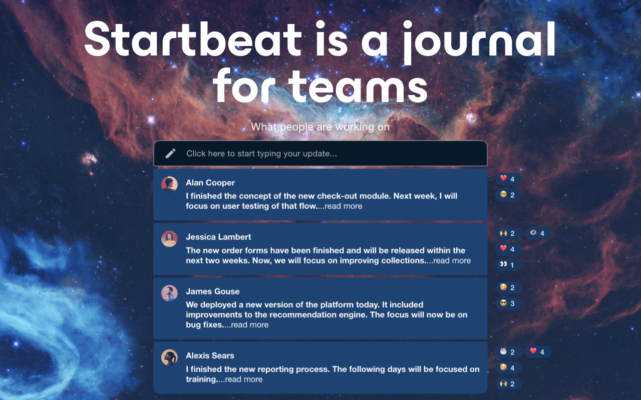 Startbeat - The journal for teams Preview image 0