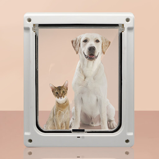 Title 5, Plastic pet door fence, easy to install, keeps ...