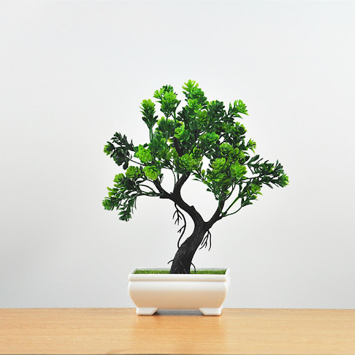 Title 13, Simulation plant potted grass ball bonsai tree ...