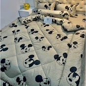 Bộ 5 Món Ga Gối Và Chăn Phao Poly Cotton Chần Bông Dày Loại 1 Mềm Êm Được Chọn Mẫu