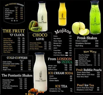 Shakes & Bites menu 