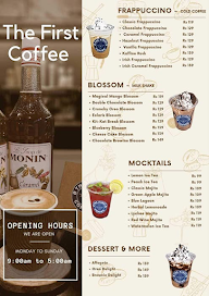 First Coffee menu 2