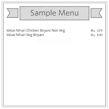 Bangalore Biryani Co. menu 