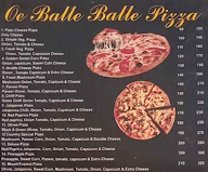 Oe Balle Balle Pizza menu 1