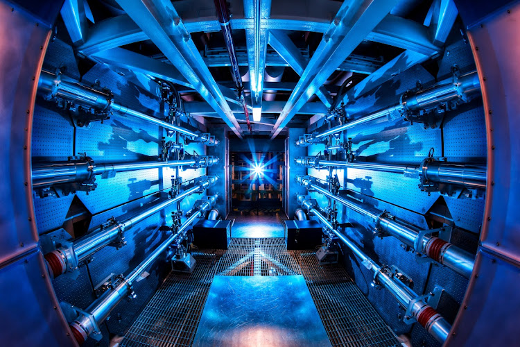 The National Ignition Facility’s preamplifier module at Lawrence Livermore National Laboratory federal research facility in Livermore, California, the US. Picture: DAMIEN JEMISION/LLNA/REUTERS