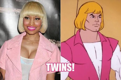 Sự giống nhau đến bất ngờ giữa Nicki Minaj và nhân vật hoạt hình He-Man!