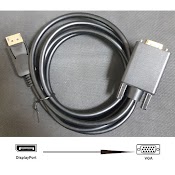 Cáp Chuyển Displayport To Vga, Dp Ra Vga (Đầu Đực) Dài 1M8 - Hồ Phạm