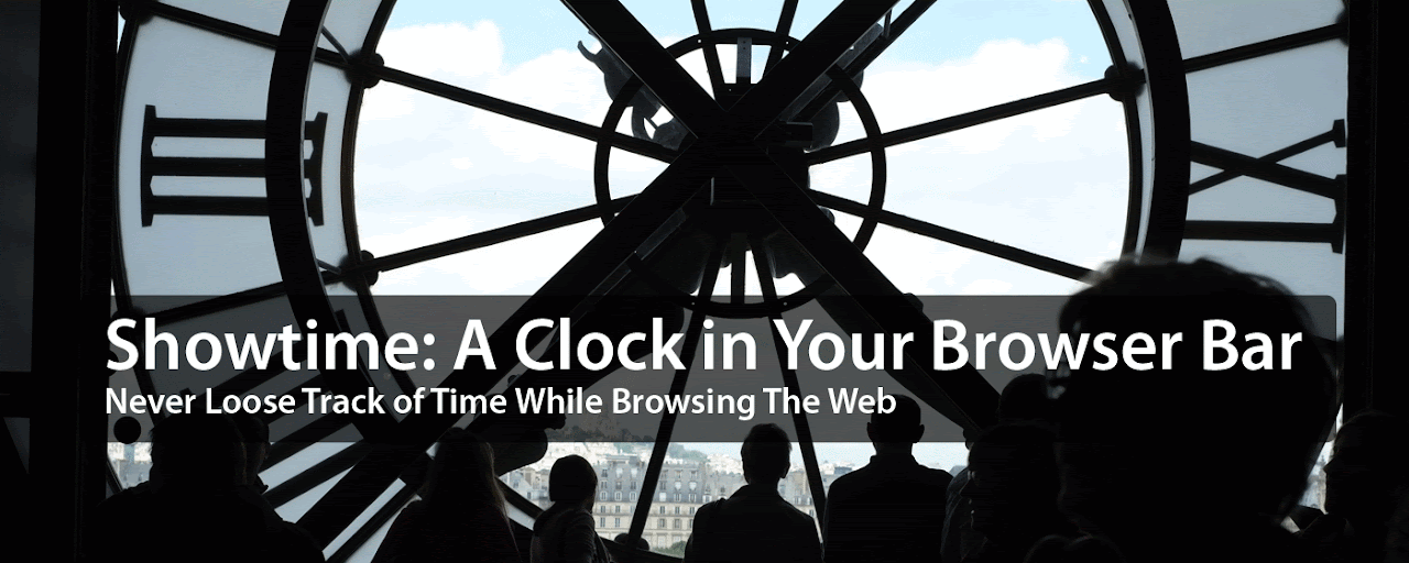 Showtime: Analog Clock for Google Chrome -TM Preview image 0