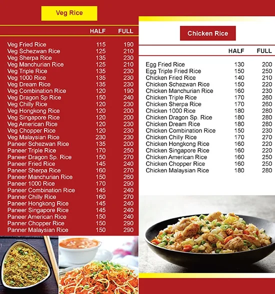 Saad Chinese Food Corner menu 