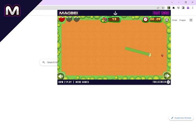 jogo da cobrinha - Chrome Extension