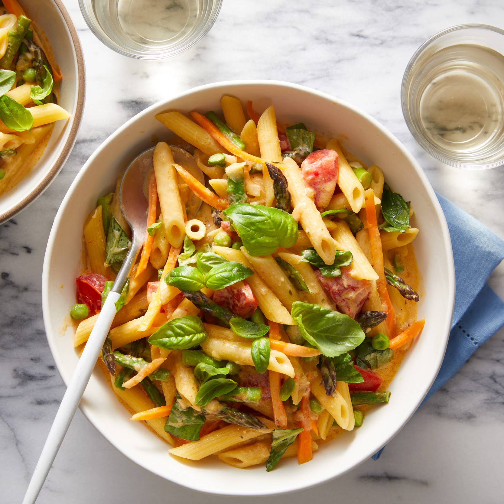 One-Pan Pasta Primavera Recipe | Yummly