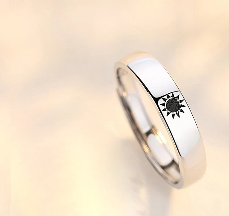Title 2, Moon And Stars Couple Rings. Symbolize your lov...