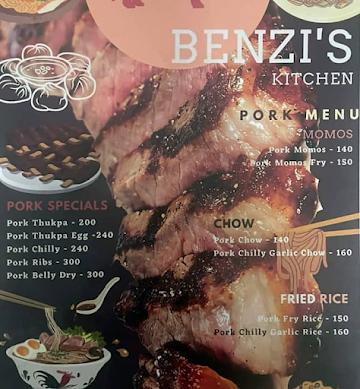 Benzi's Kitchen menu 