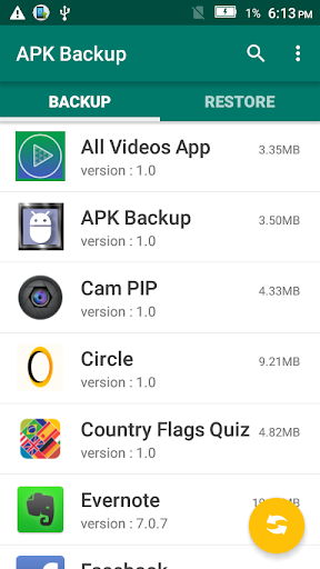 App Backup Restore