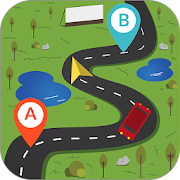 GPS Driving Route Finder - Voice Maps Navigation  Icon