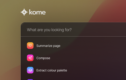 Kome: AI Summary and Bookmark App small promo image