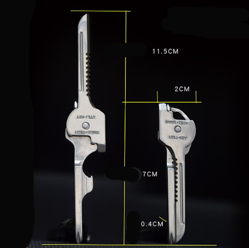 Title 1, 6 In 1 Mini Multifunction Foldable Knife Key Sc...