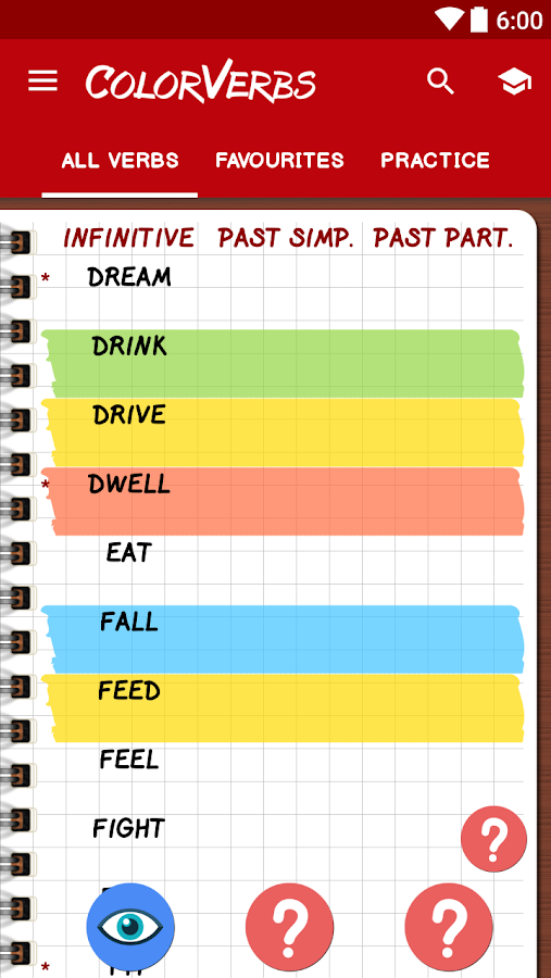    English Irregular Verbs PRO- screenshot  